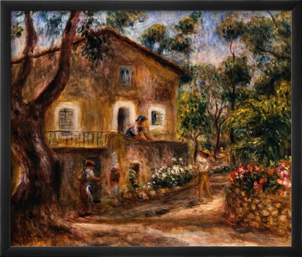 The Collette House in Cagnes - Pierre Auguste Renoir Painting